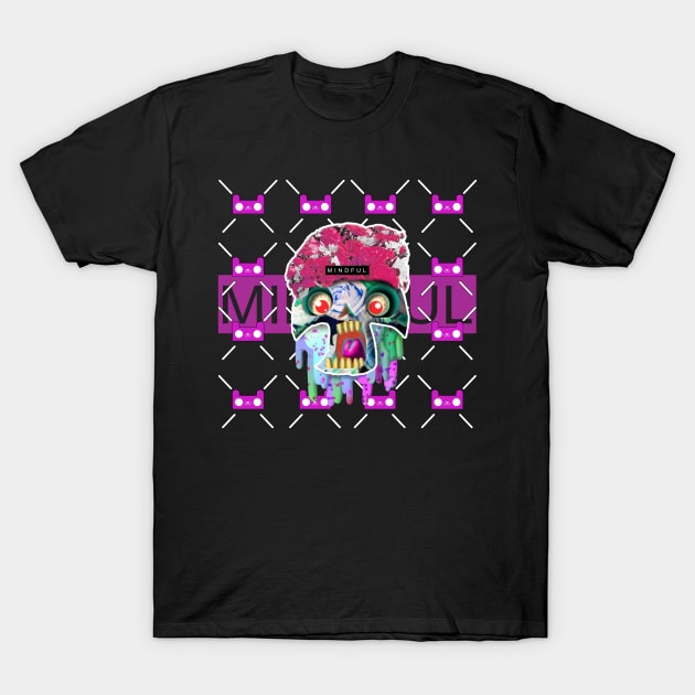 mindful bone flower head johny T-Shirt by chachazart